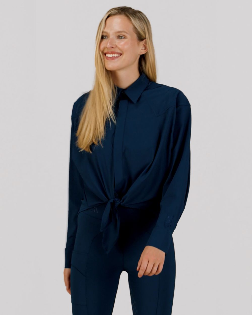 YAGYA - Front Tie Riding Shirt - Cheval Equestrian Inc.