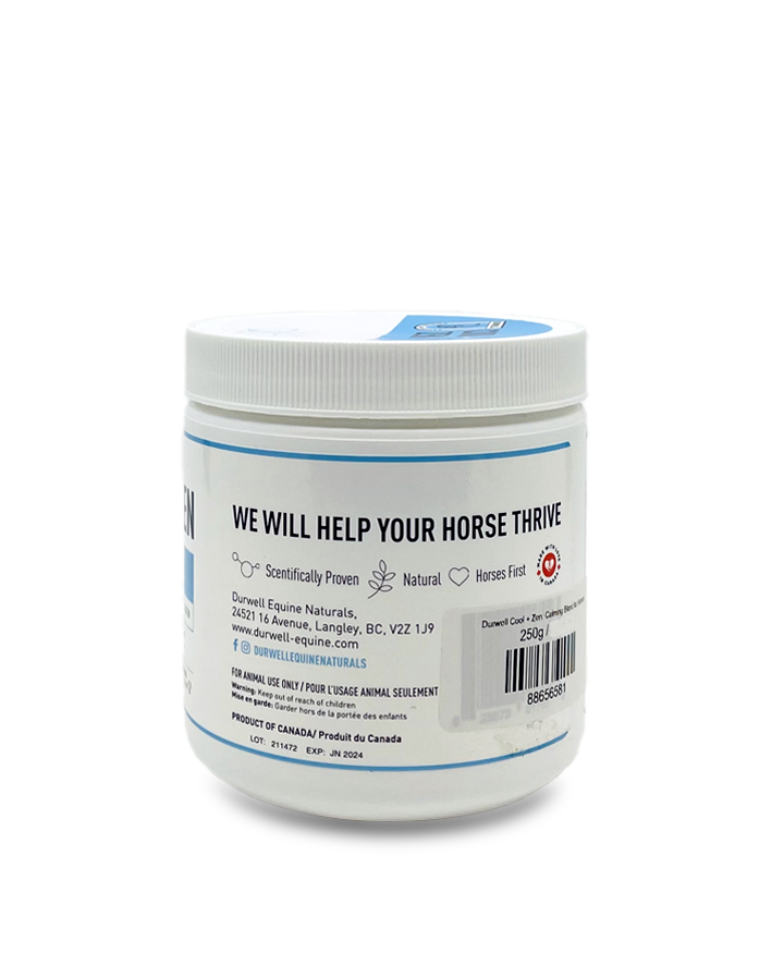 Durwell Cool + Zen: Calming Blend for Horses - Cheval Equestrian Inc.