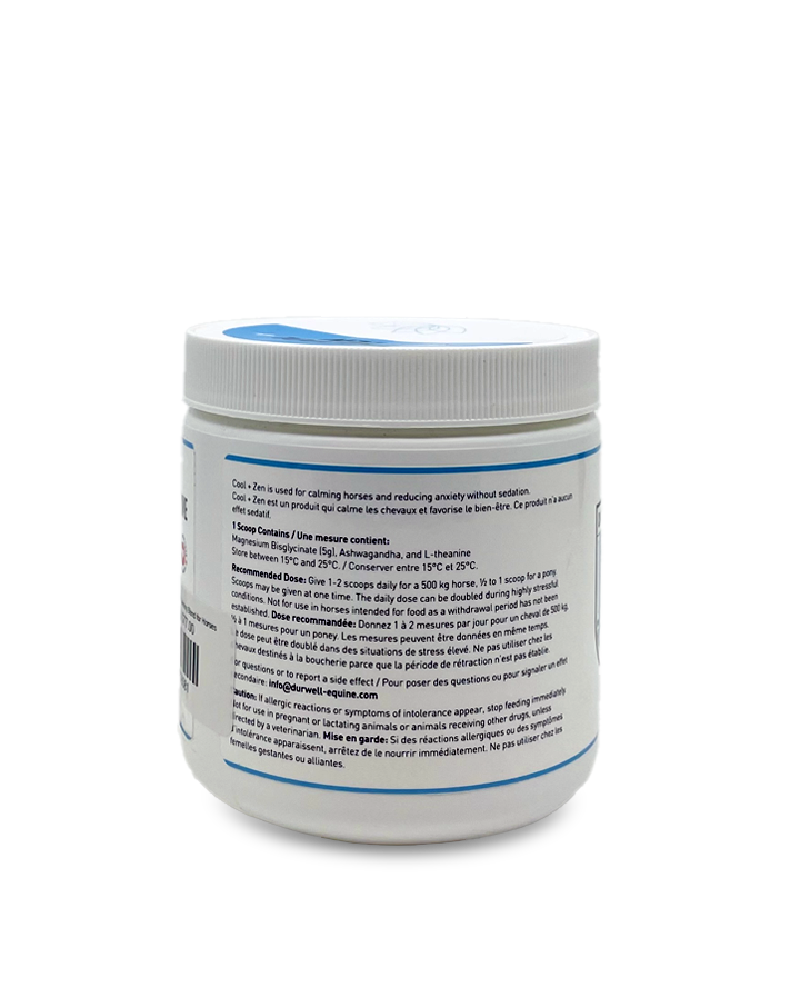 Durwell Cool + Zen: Calming Blend for Horses - Cheval Equestrian Inc.