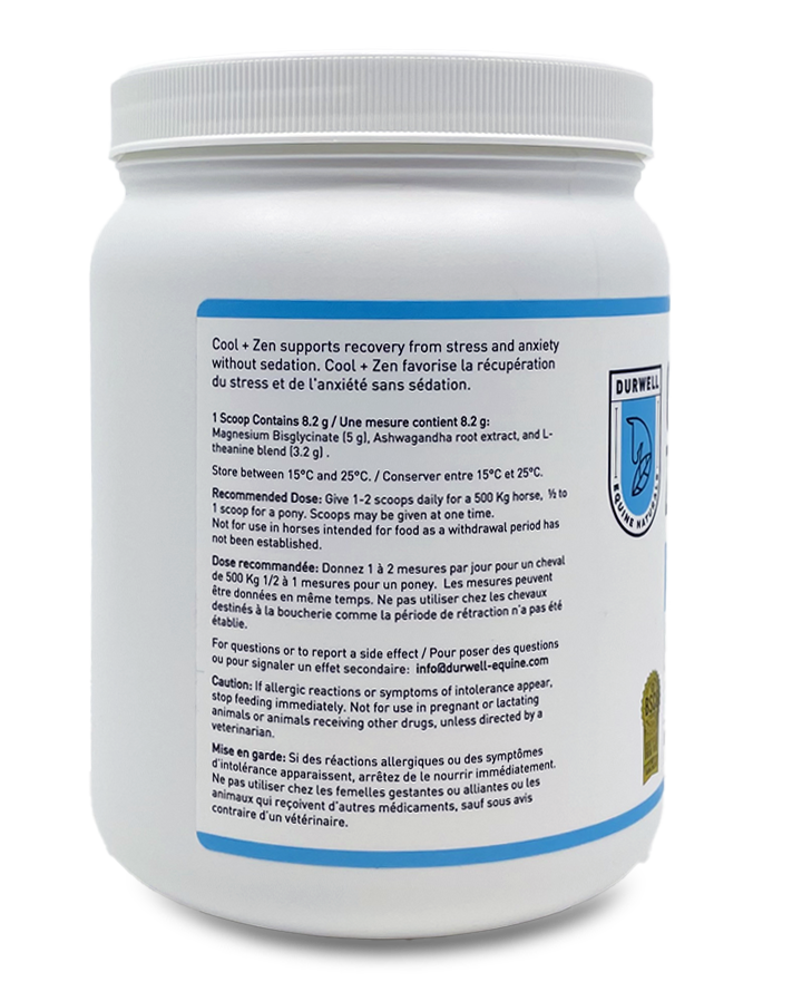 Durwell Cool + Zen: Calming Blend for Horses - Cheval Equestrian Inc.