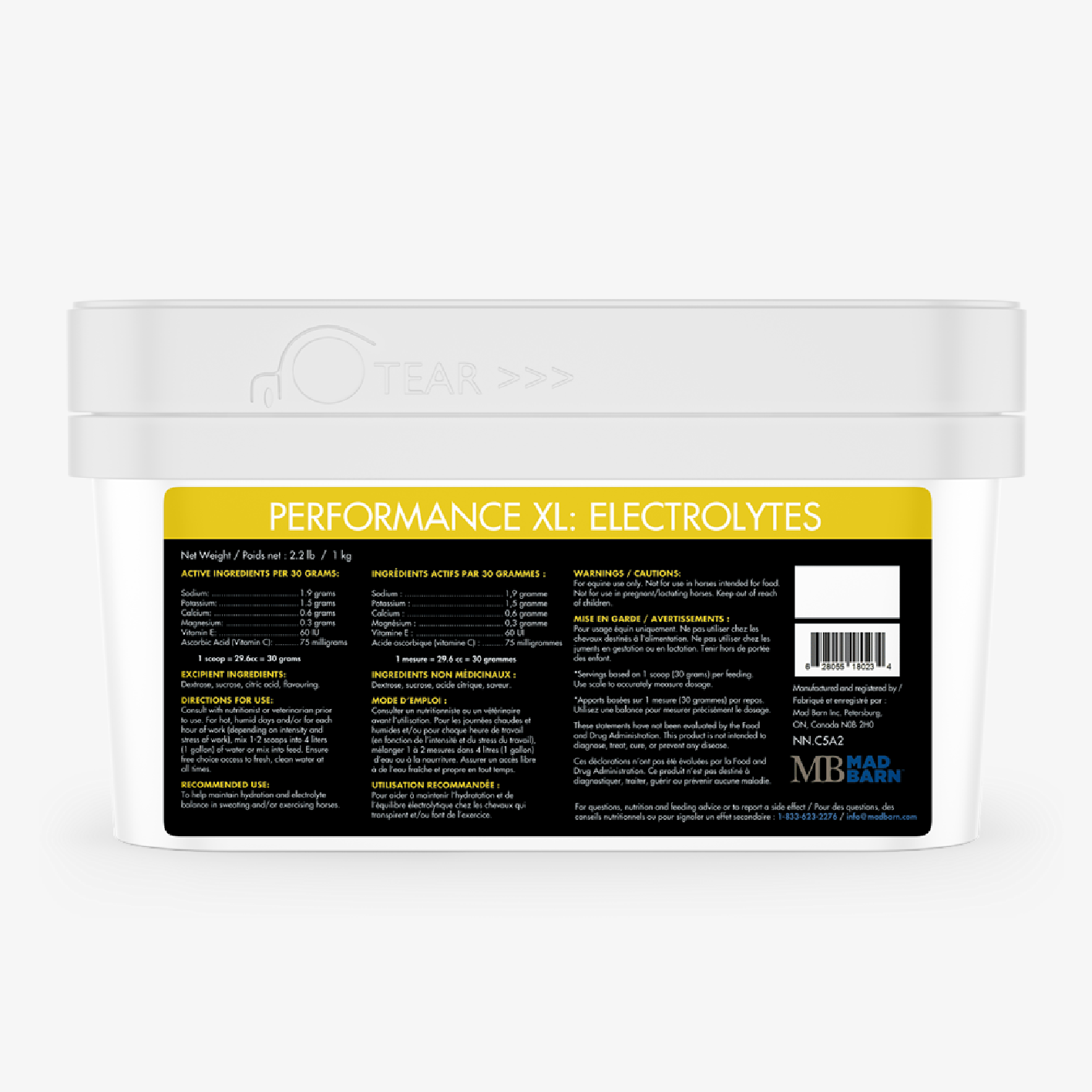 MadBarn - Performance XL: Electrolytes - Cheval Equestrian Inc.