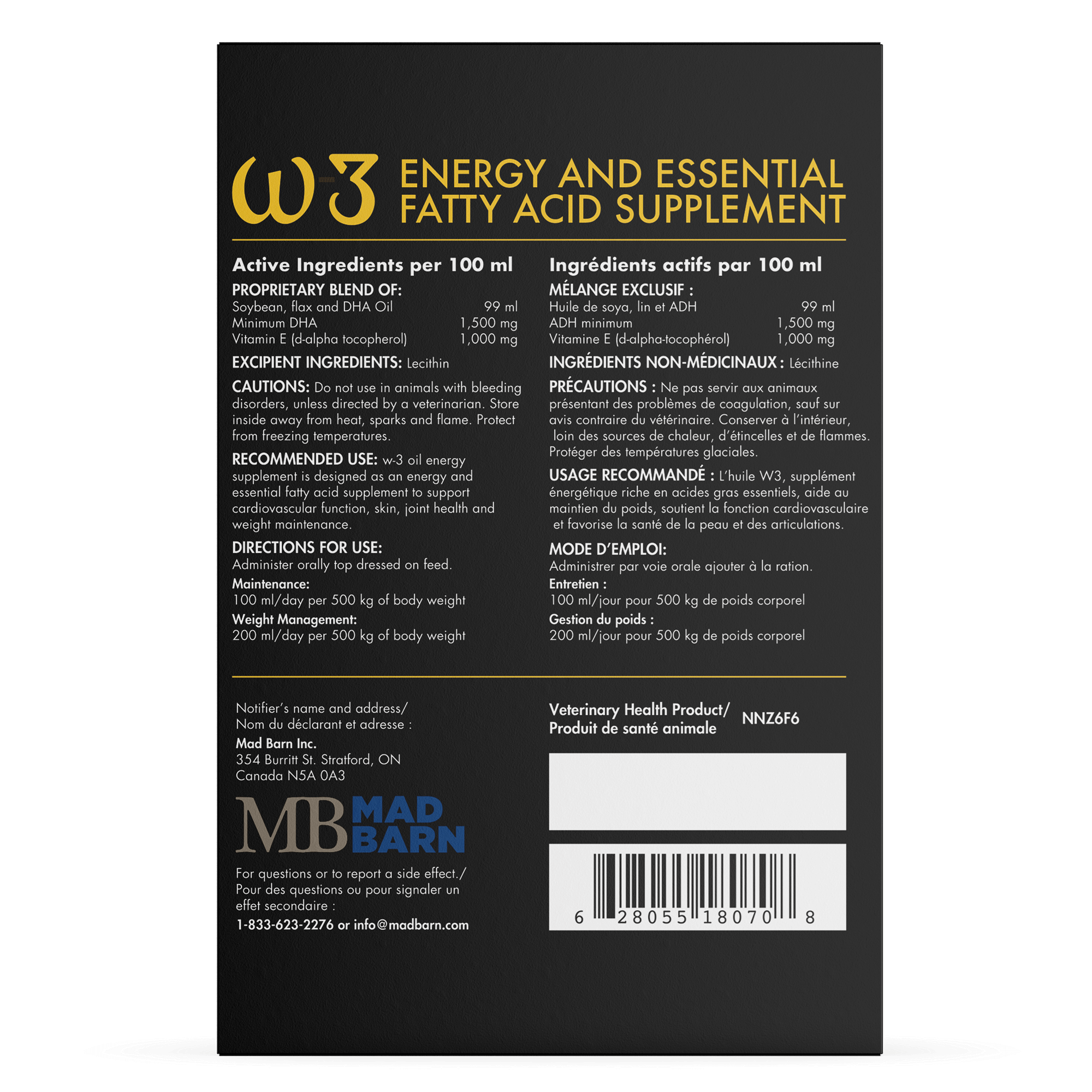 MadBarn - W-3 Oil - Cheval Equestrian Inc.