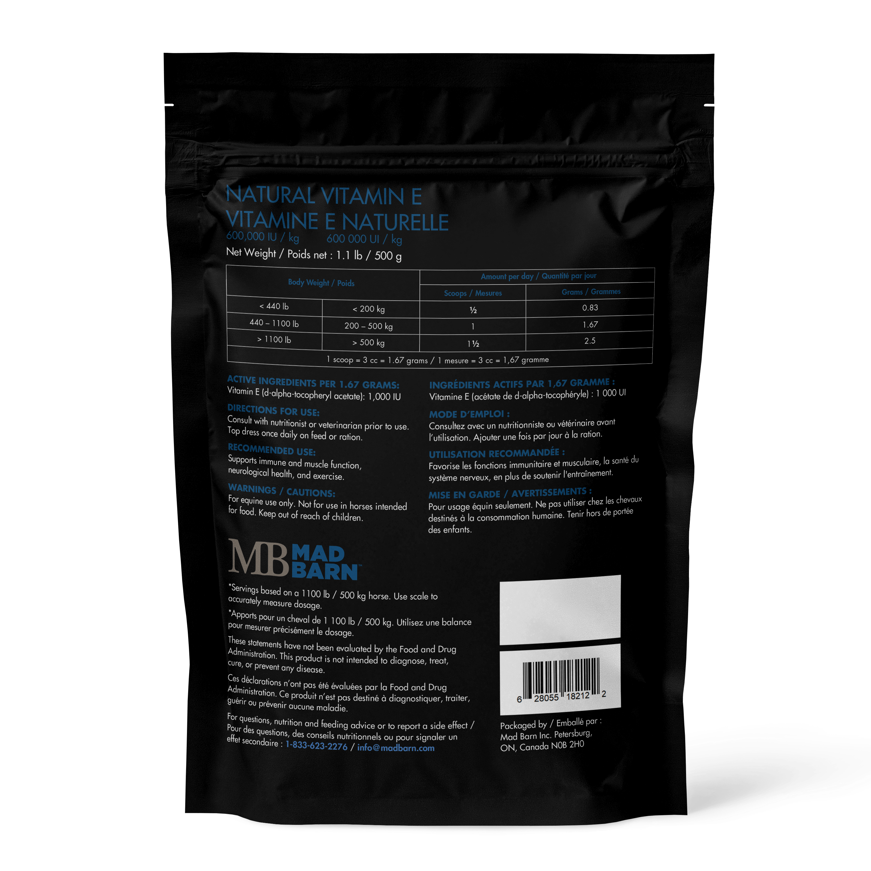 Mad Barn - Natural Vitamin E - Cheval Equestrian Inc.