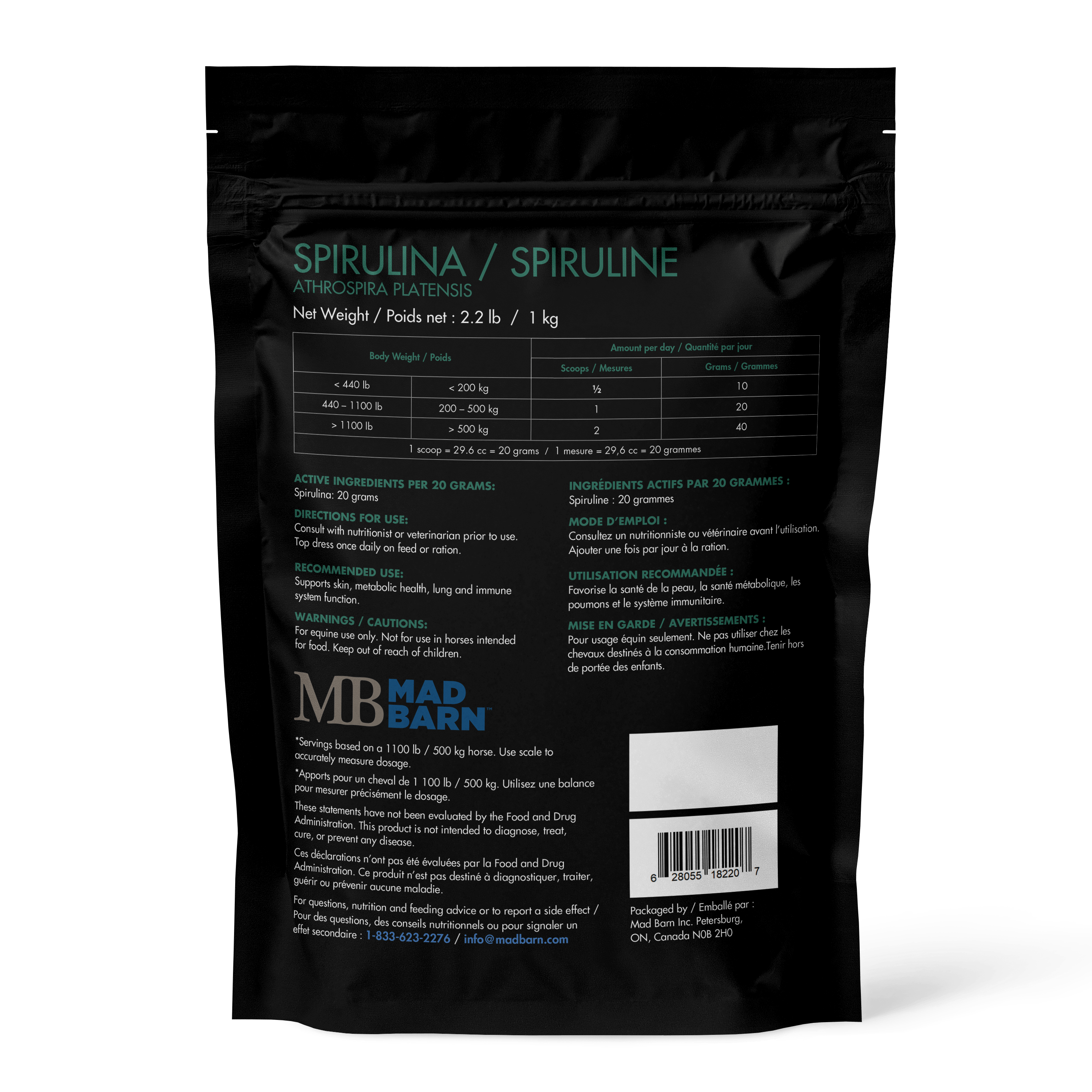 Mad Barn - Spirulina - Cheval Equestrian Inc.