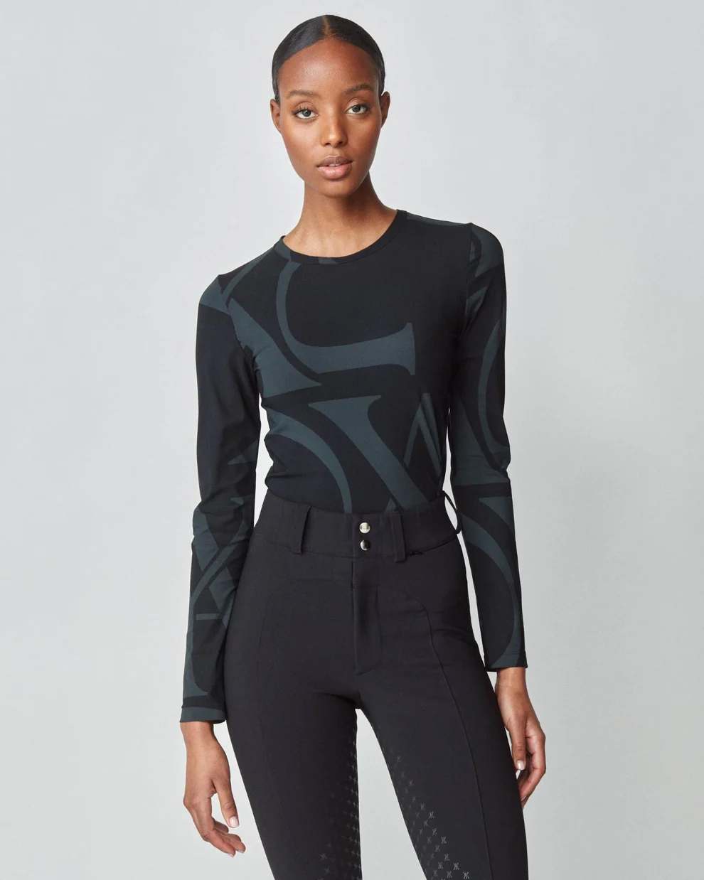 YAGYA - Monogram Long-Sleeve Shirt - Cheval Equestrian Inc.