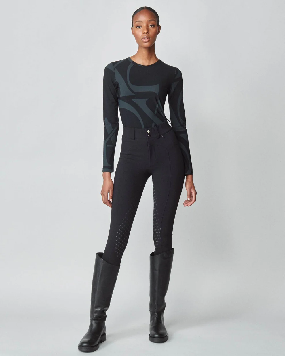 YAGYA - Monogram Long-Sleeve Shirt - Cheval Equestrian Inc.