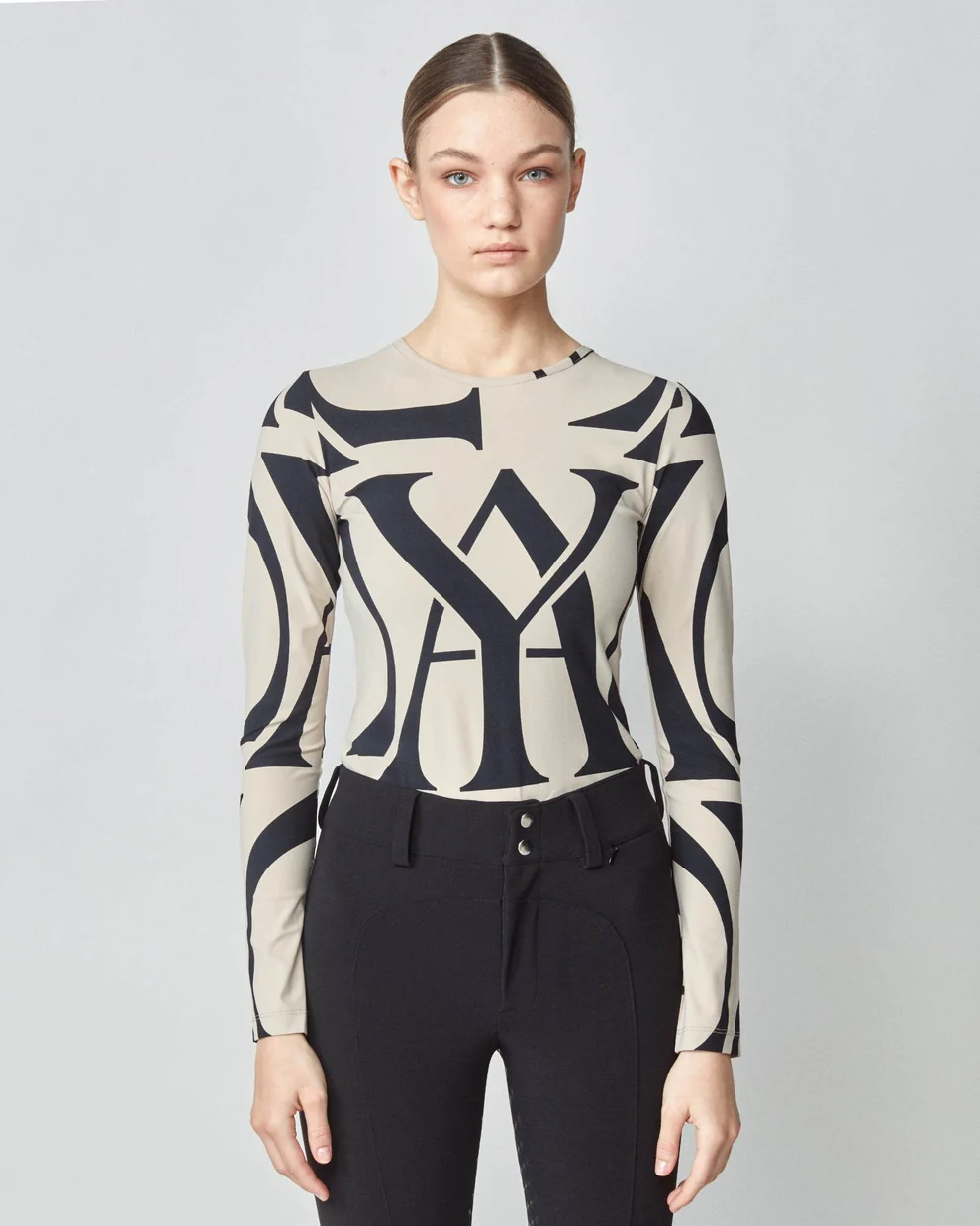 YAGYA - Monogram Long-Sleeve Shirt - Cheval Equestrian Inc.