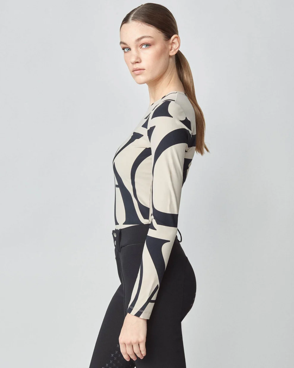 YAGYA - Monogram Long-Sleeve Shirt - Cheval Equestrian Inc.