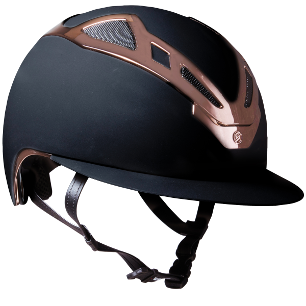 Apex - Chrome Black Matt/Rose Gold - Cheval Equestrian Inc.