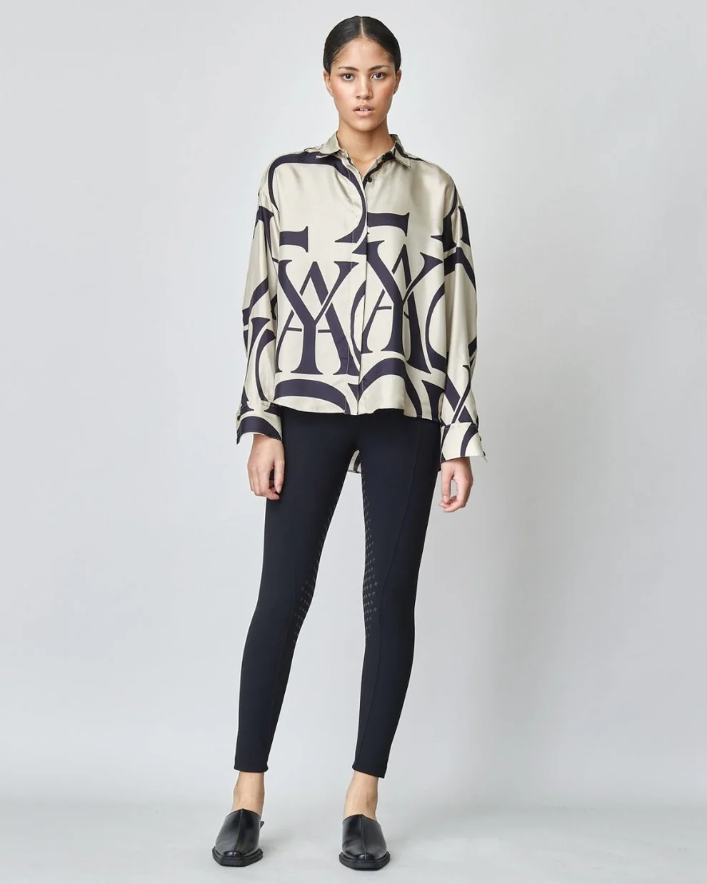 YAGYA - Monogram Silk Shirt - Cheval Equestrian Inc.