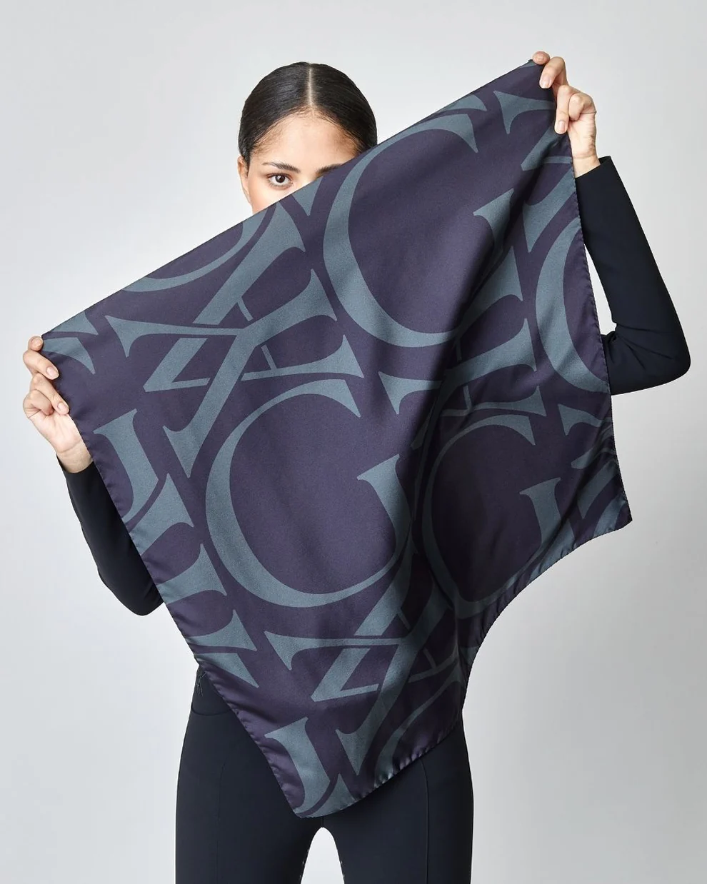 YAGYA - Monogram Silk Scarf - Cheval Equestrian Inc.