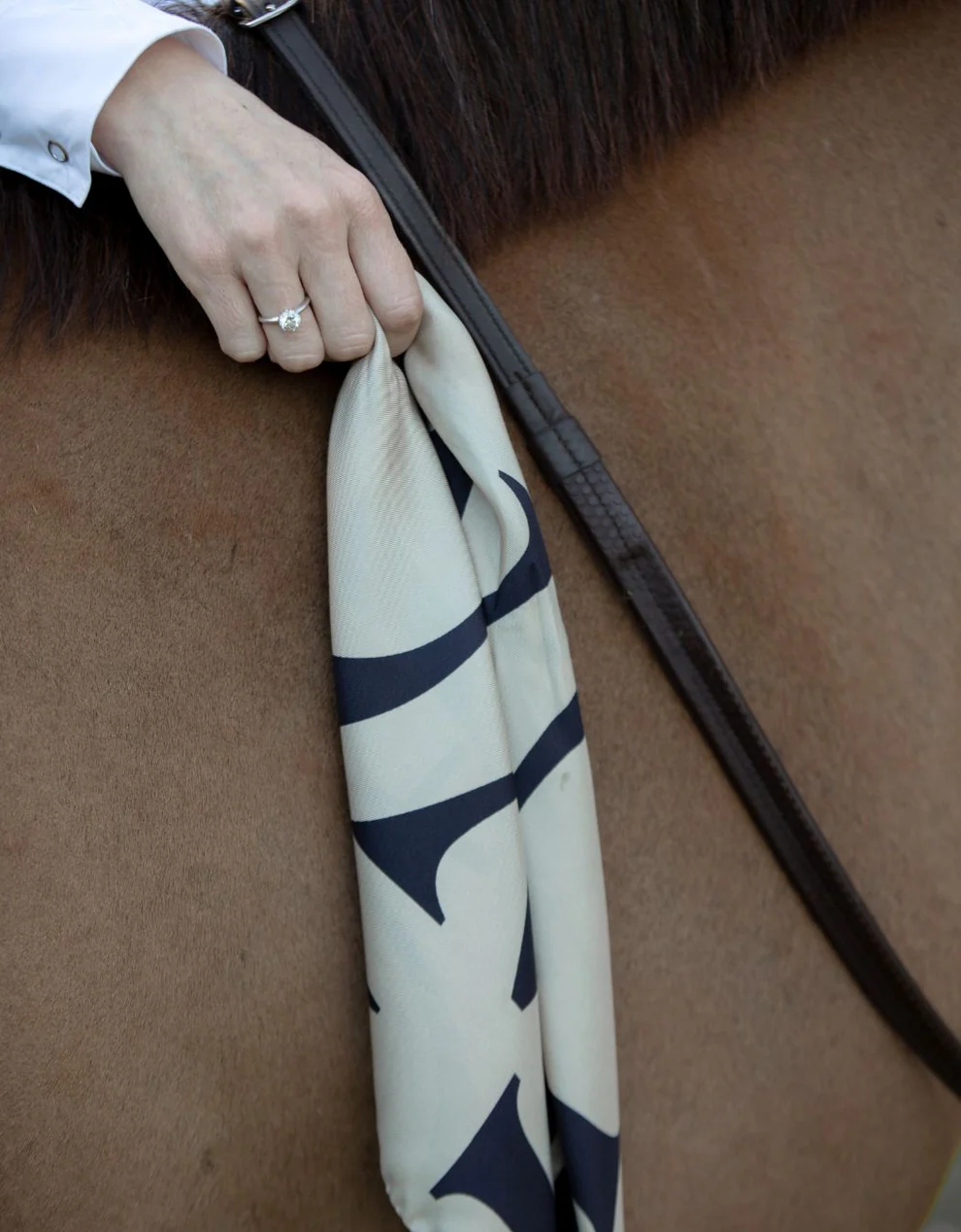 YAGYA - Monogram Silk Scarf - Cheval Equestrian Inc.