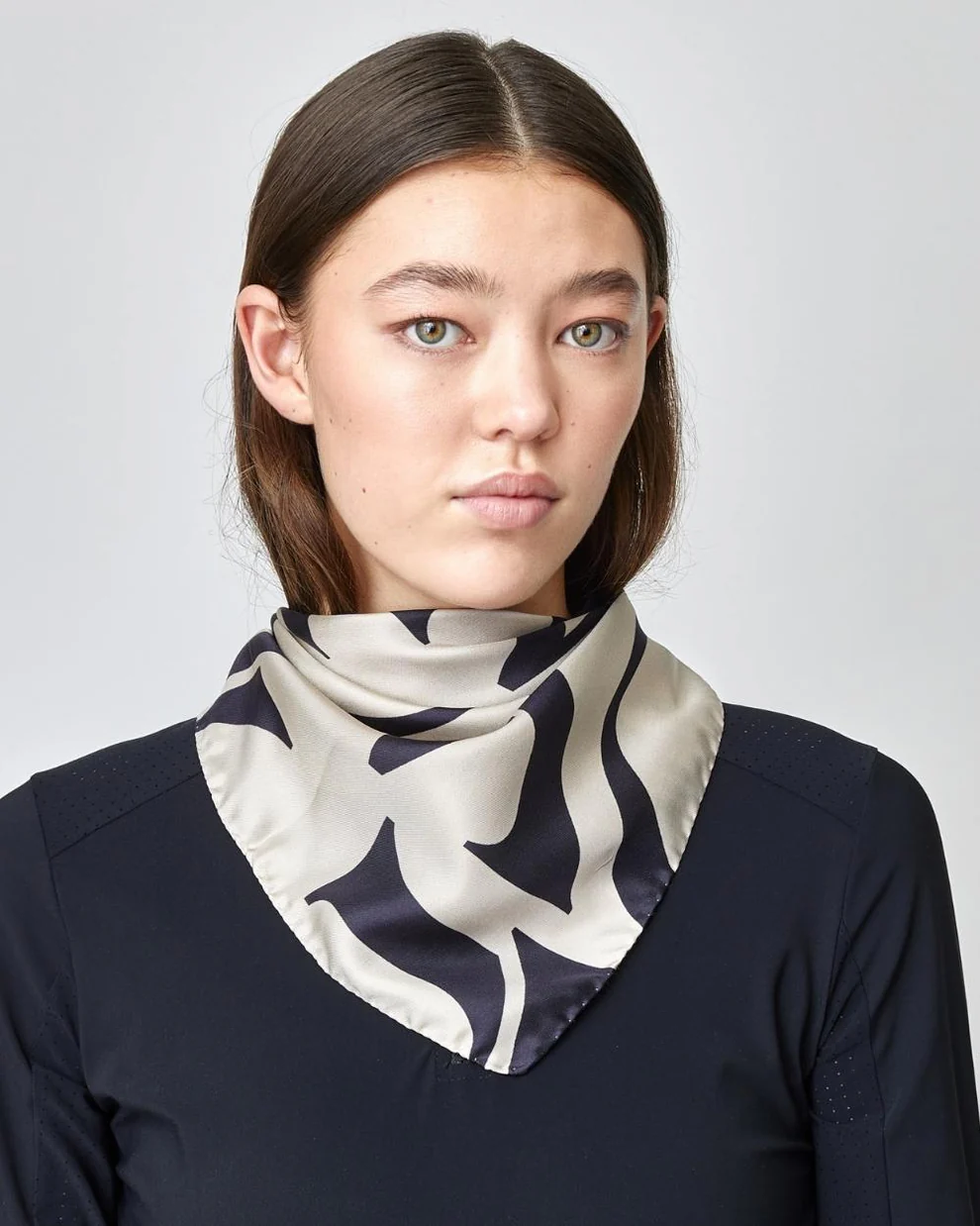 YAGYA - Monogram Silk Scarf - Cheval Equestrian Inc.